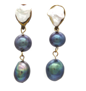 Pearl Earrings Claire - Ava Cadiz