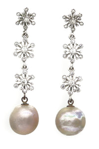 Pearl Earrings Ain - Ava Cadiz