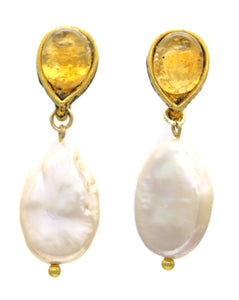 Pearl Earrings Nilo - Ava Cadiz