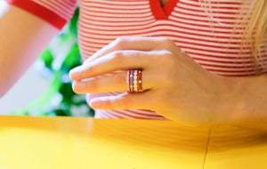 Zilveren Emaille Ring